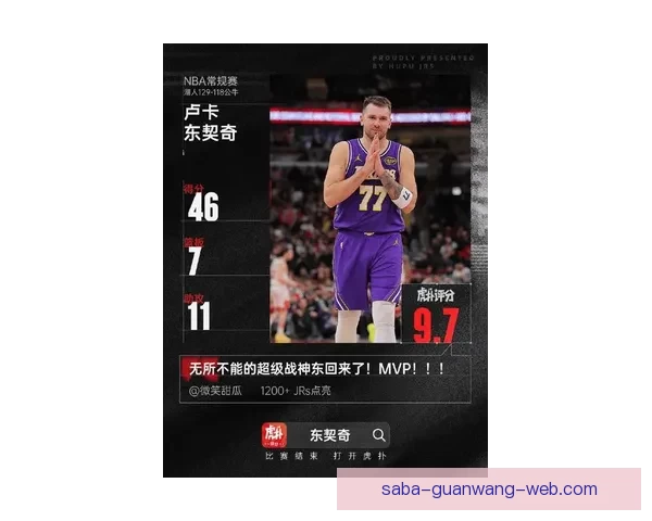 布朗称赞东契奇天生得分本能与投篮手感堪称独一无二